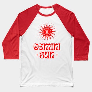 Gemini Sun | Born in May and June Birthday Gifts | Mercury Twins Zodiac Baseball T-Shirt